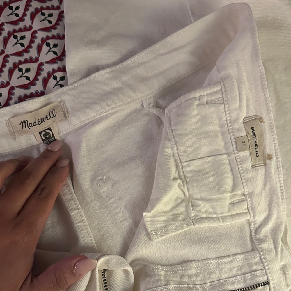 Madewell Women's Cream High Rise Jeans
